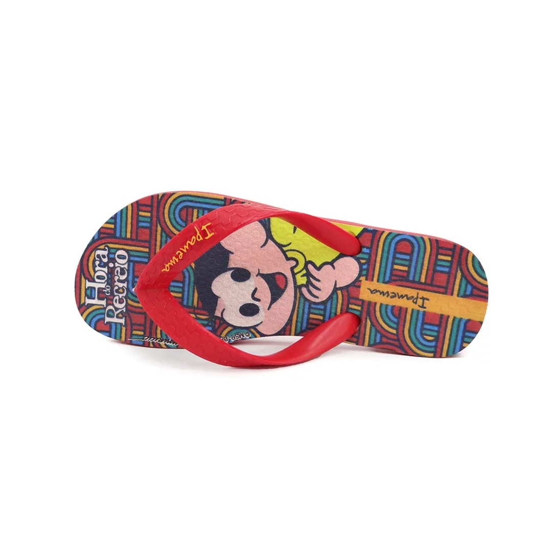 Chinelo Grendene Ipanema Turma da Monica Vermelho/Amarelo