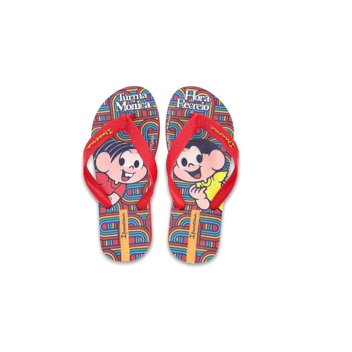 Chinelo Grendene Ipanema Turma da Monica Vermelho/Amarelo Chinelo Grendene Ipanema Turma da Monica Vermelho/Amarelo