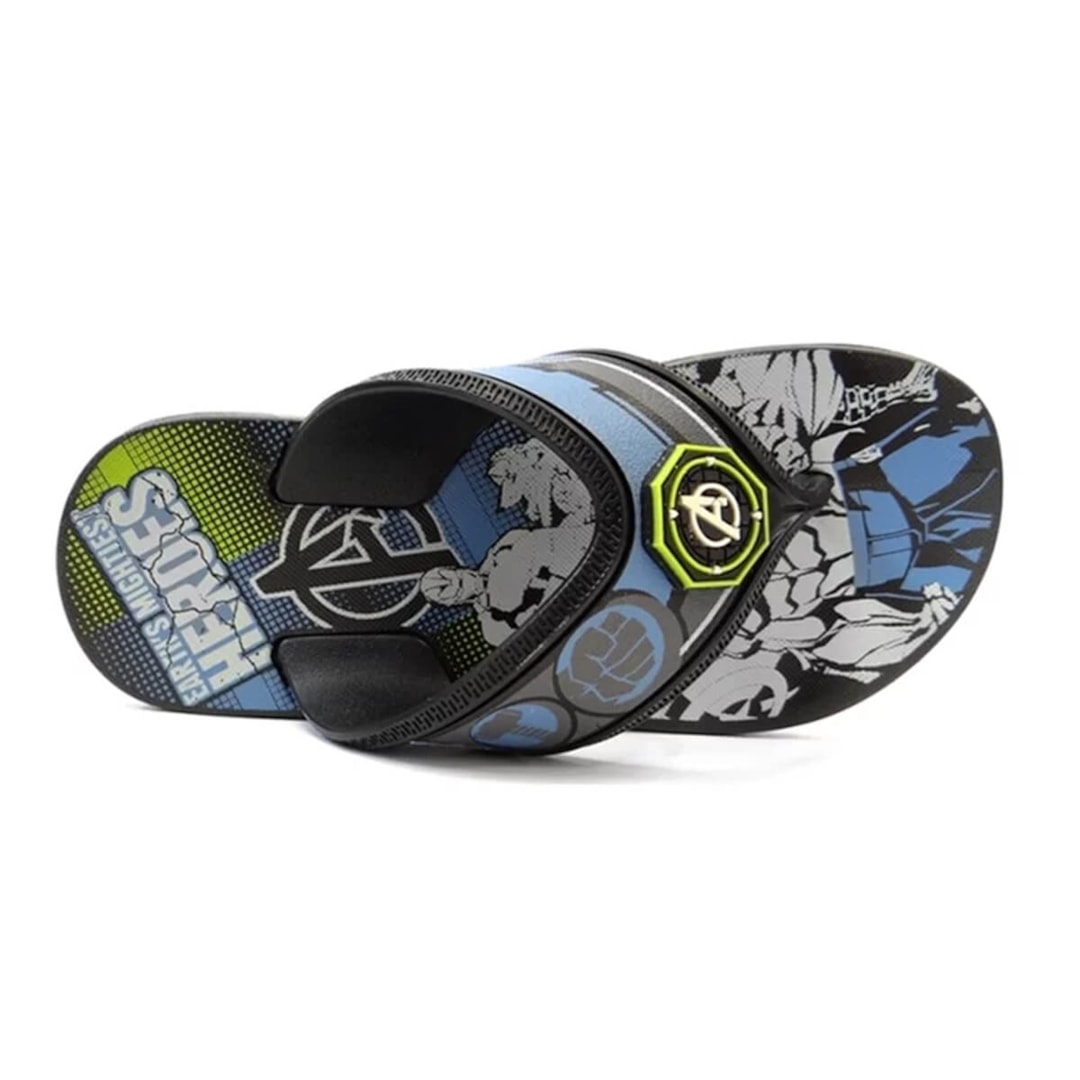 Chinelo Grendene Kids Menino 21816 Preto/Azul/Cinza