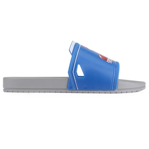 Detalhe - Chinelo Grendene Marvel Hero Squad Gaspea 22585 Cinza/Azul