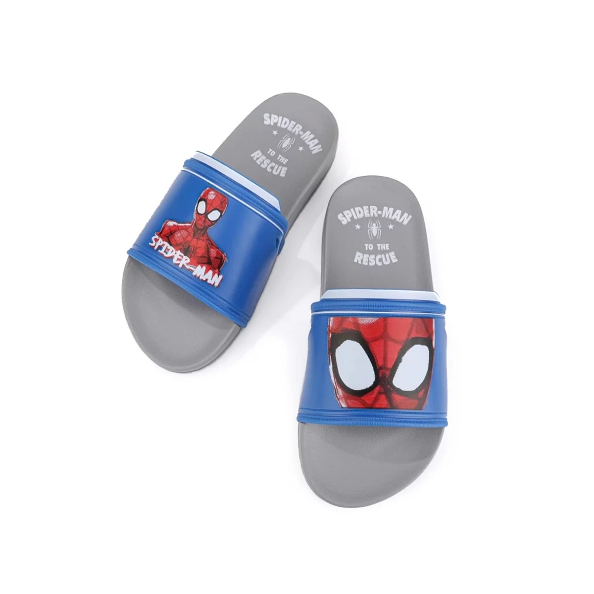 Chinelo Grendene Marvel Hero Squad Gaspea 22585 Cinza/Azul