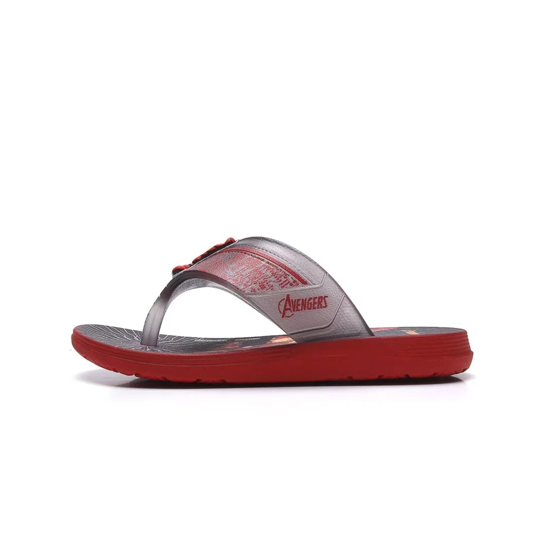 Chinelo Grendene Marvel Icons Super Flop Menino 22273 Vermelho/Fume/Preto
