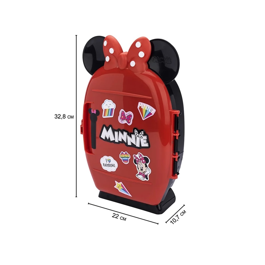 Chinelo Grendene Minnie Mini Geladeira Menina 22491 Preto/Vermelho