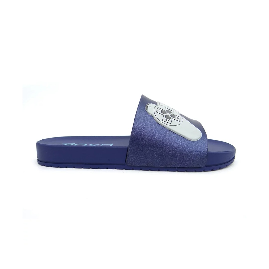 Chinelo Grendene Playstation Play One Slide Menino 22503 Azul/Azul/Cinza