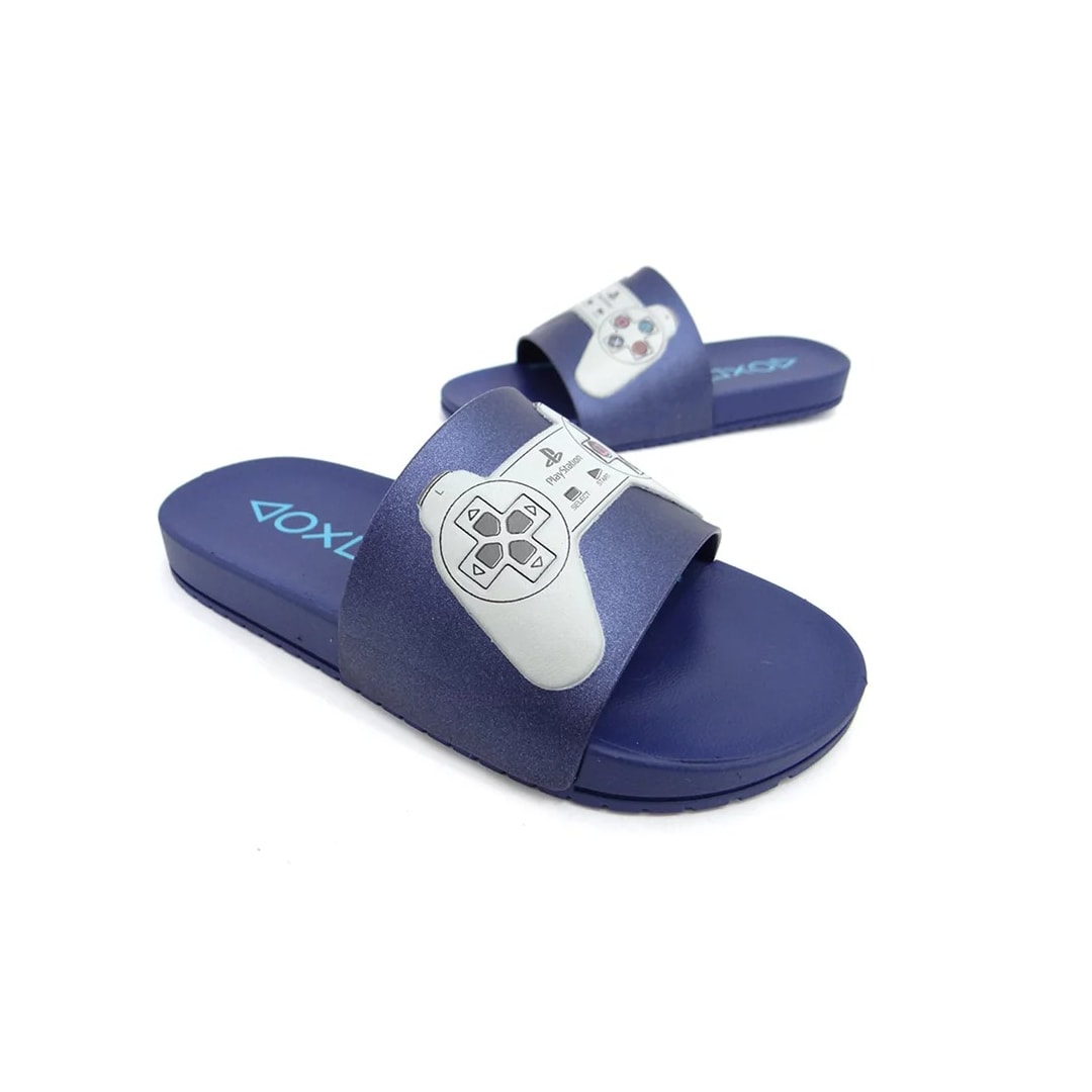 Chinelo Grendene Playstation Play One Slide Menino 22503 Azul/Azul/Cinza Chinelo Grendene Playstation Play One Slide Menino 22503 Azul/Azul/Cinza