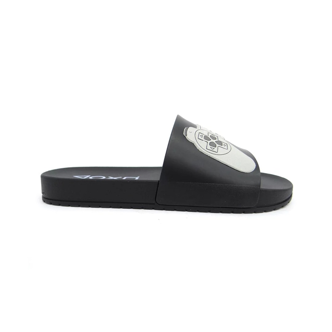 Chinelo Grendene Playstation Play One Slide Menino 22503 Preto/Preto/Cinza
