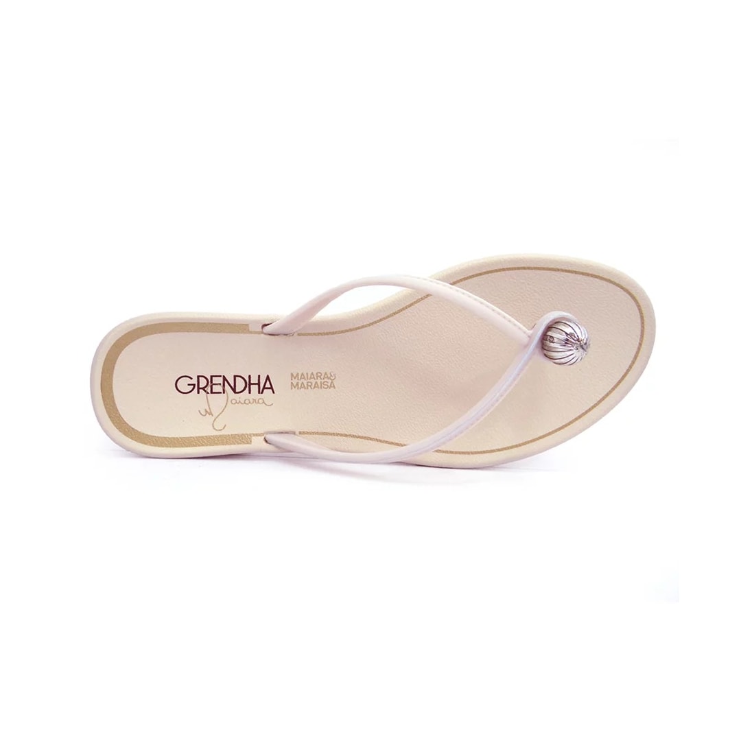 Chinelo Grendene Rasteira Grendha Maiara 18365 Off White