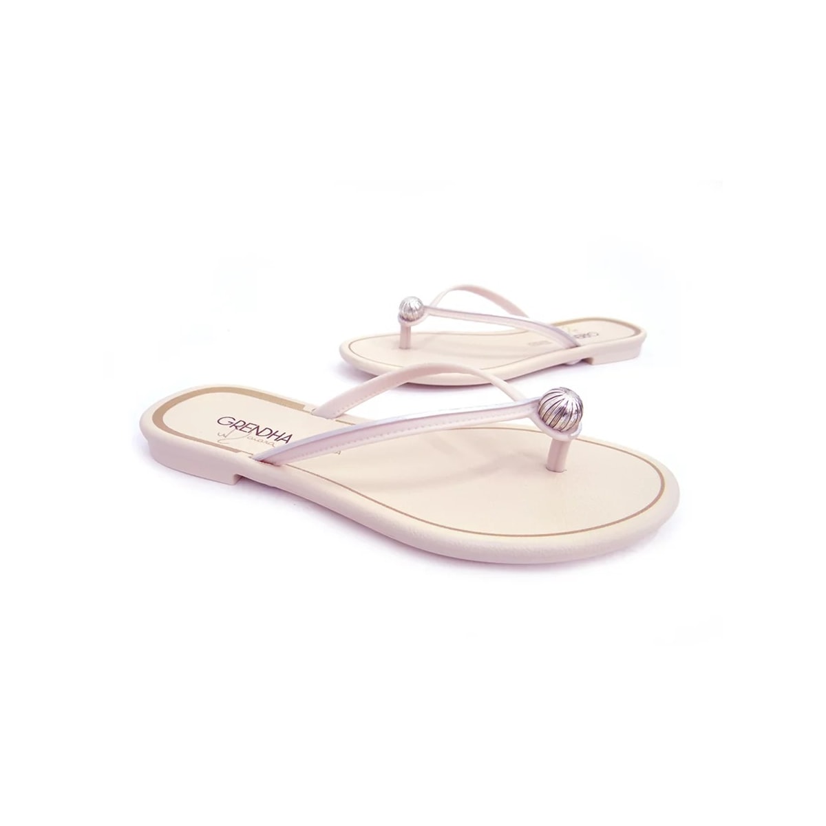 Chinelo Grendene Rasteira Grendha Maiara 18365 Off White