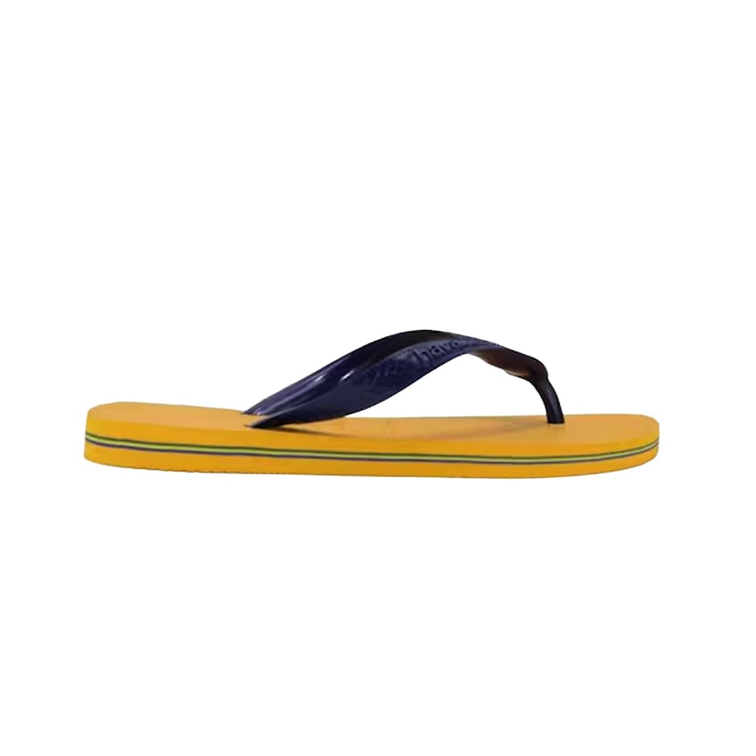 Chinelo Havaianas Brasil Amarelo Pop/Marinho Chinelo Havaianas Brasil Amarelo Pop/Marinho