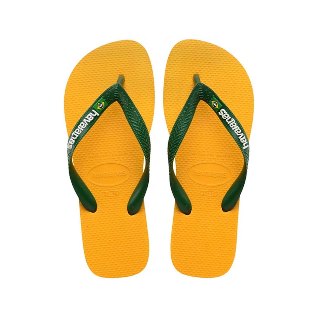 Chinelo Havaianas Brasil Logo Fc Amarelo Chinelo Havaianas Brasil Logo Fc Amarelo