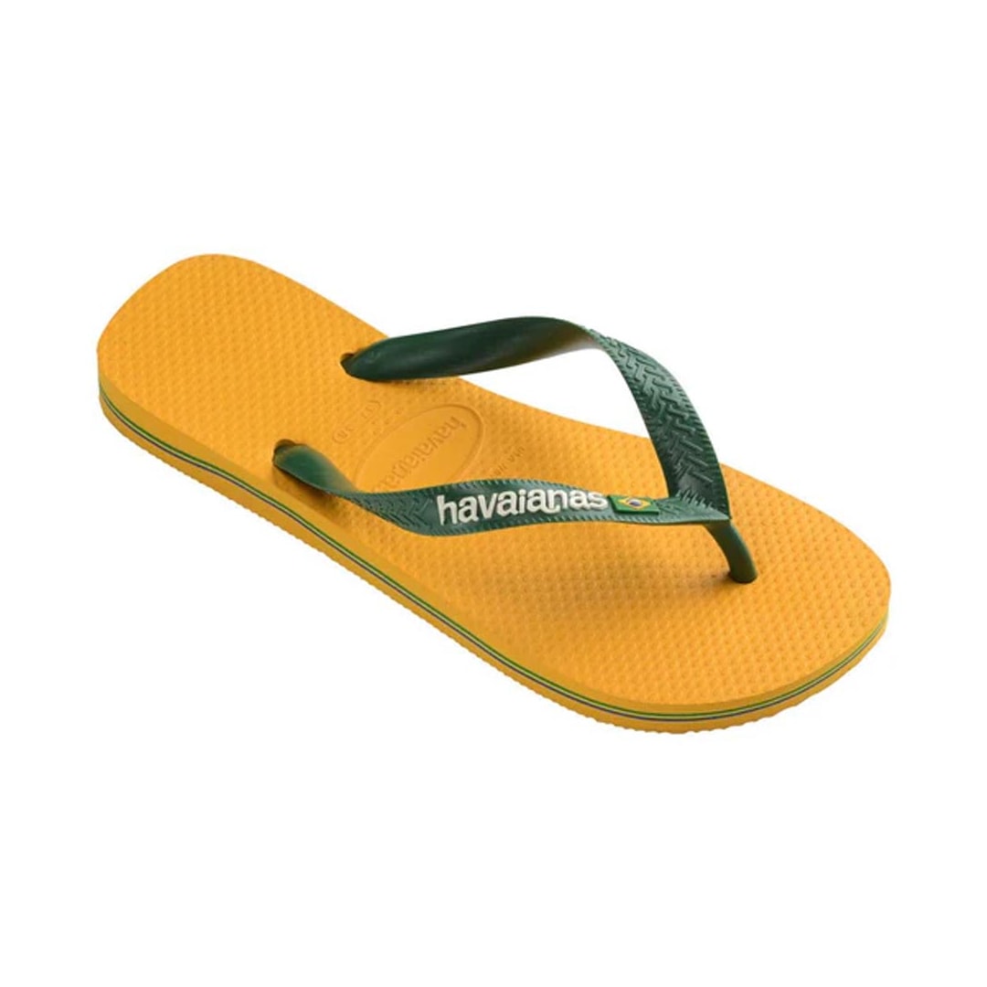 Chinelo Havaianas Brasil Logo Fc Amarelo Chinelo Havaianas Brasil Logo Fc Amarelo
