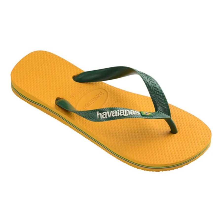 Chinelo Havaianas Brasil Logo Fc Amarelo Chinelo Havaianas Brasil Logo Fc Amarelo
