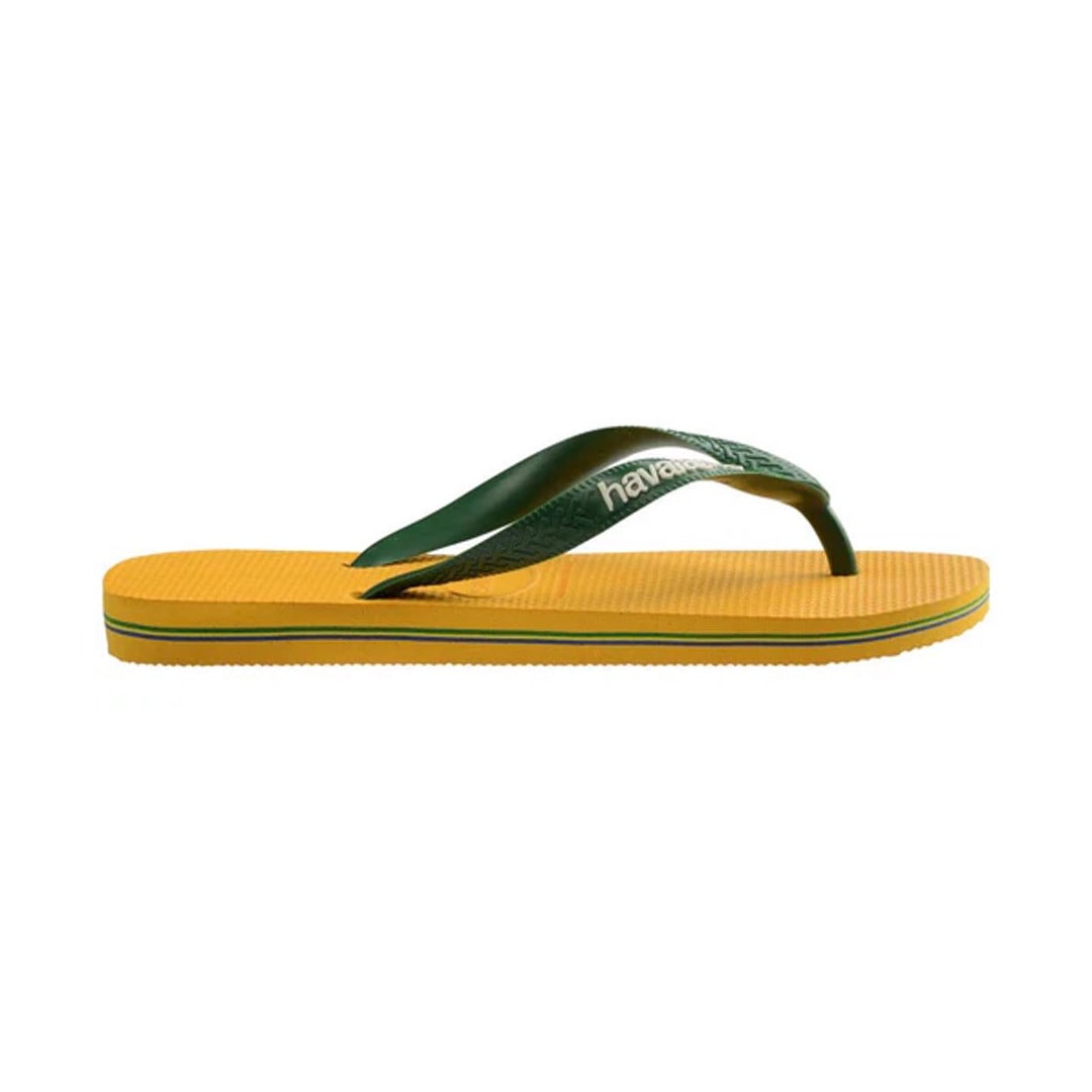 Chinelo Havaianas Brasil Logo Fc Amarelo