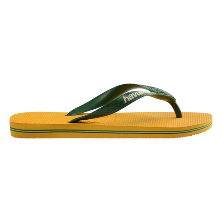 Chinelo Havaianas Brasil Logo Fc Amarelo