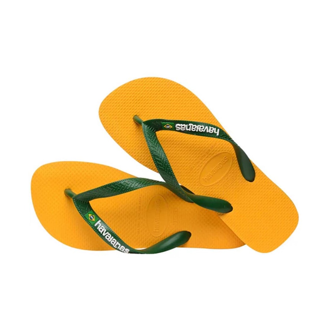 Chinelo Havaianas Brasil Logo Fc Amarelo Chinelo Havaianas Brasil Logo Fc Amarelo