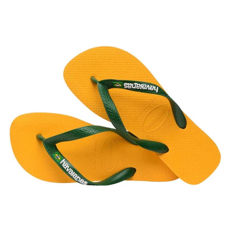 Chinelo Havaianas Brasil Logo Fc Amarelo Chinelo Havaianas Brasil Logo Fc Amarelo