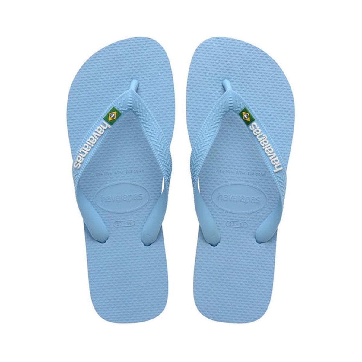 Chinelo Havaianas Brasil Logo Fc Azul Lavanda