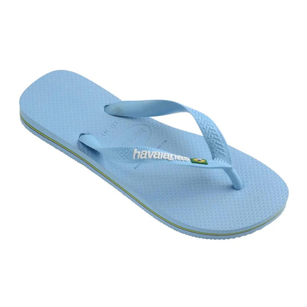 Chinelo Havaianas Brasil Logo Fc Azul Lavanda