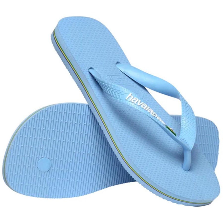 Chinelo Havaianas Brasil Logo Fc Azul Lavanda