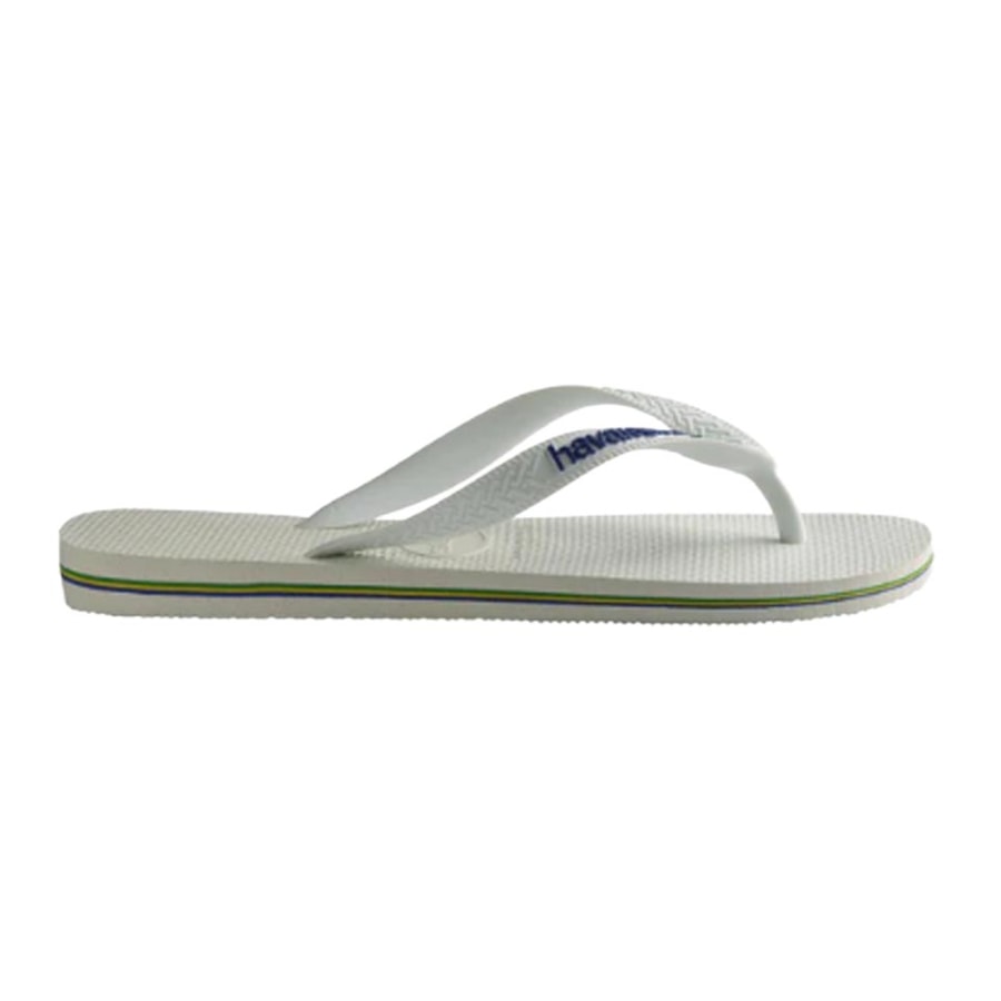 Chinelo Havaianas Brasil Logo Fc Branco
