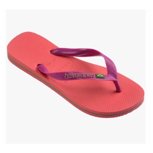 Detalhe - Chinelo Havaianas Brasil Logo Fc Coral