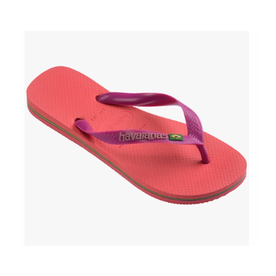 Chinelo Havaianas Brasil Logo Fc Coral