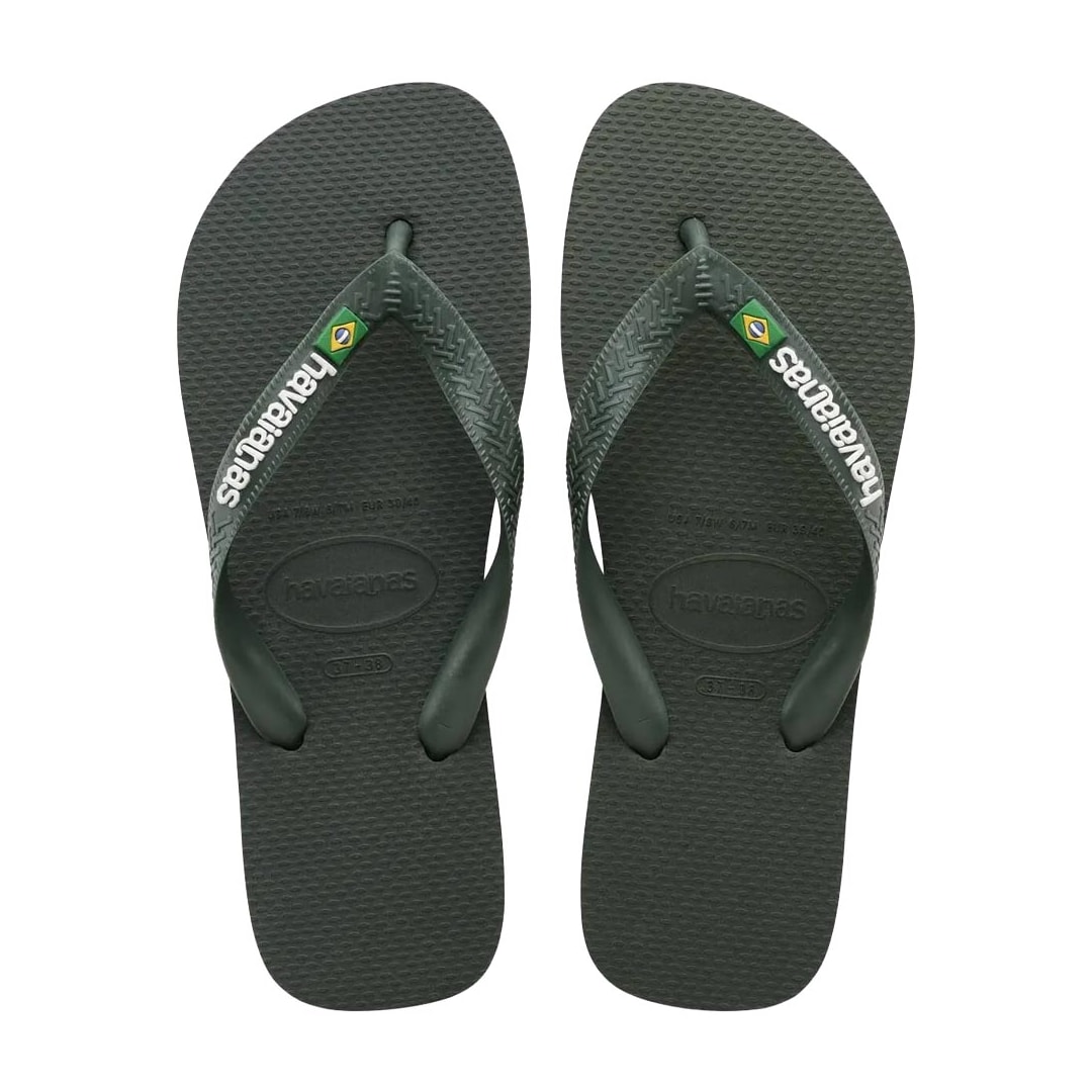 Chinelo Havaianas Brasil Logo Fc Verde Oliva Chinelo Havaianas Brasil Logo Fc Verde Oliva