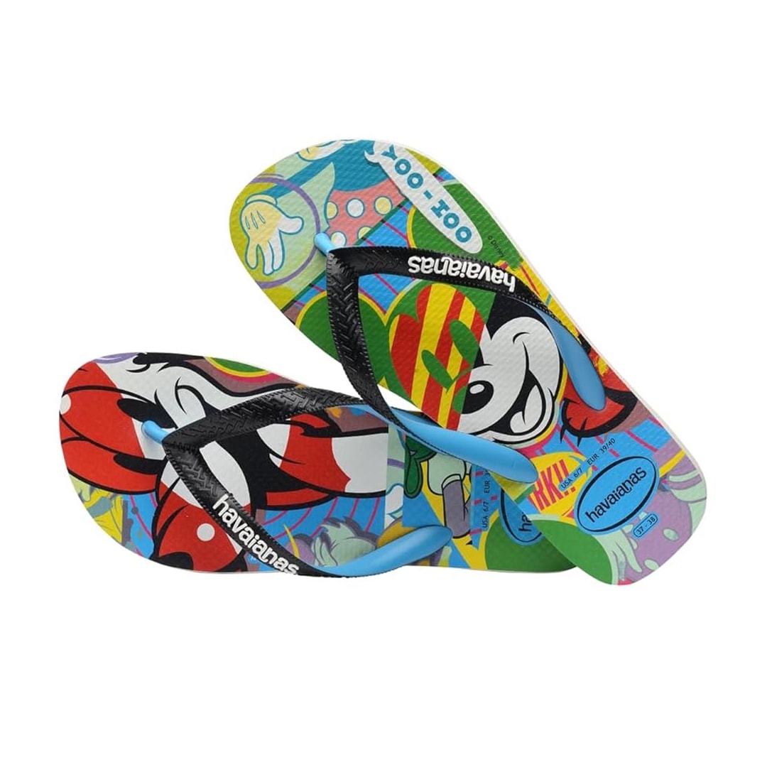 Chinelo Havaianas De Dedo Disney Stylish Bege Palha/Preto Chinelo Havaianas De Dedo Disney Stylish Bege Palha/Preto