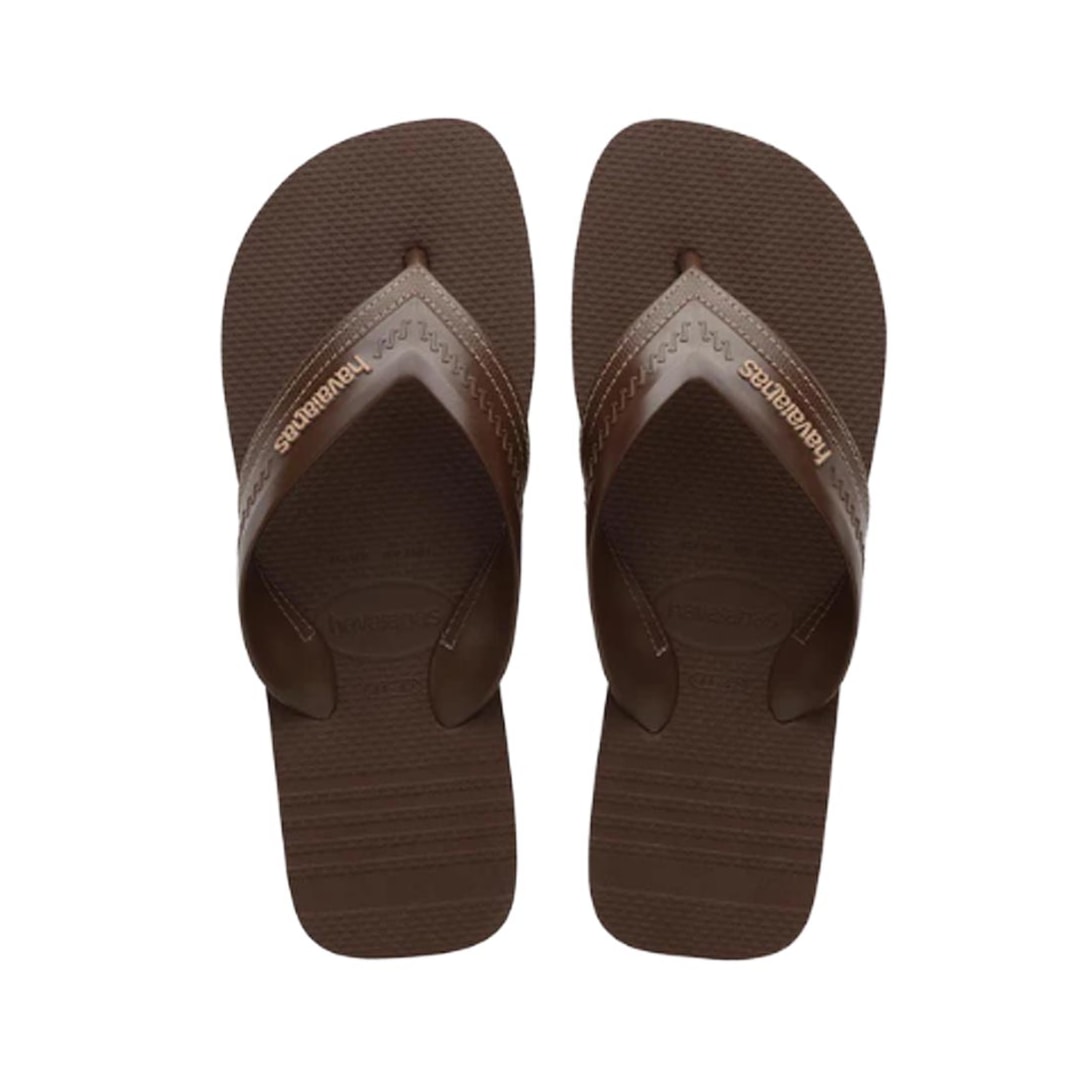 Chinelo Havaianas De Dedo Hybrid Be Cafe