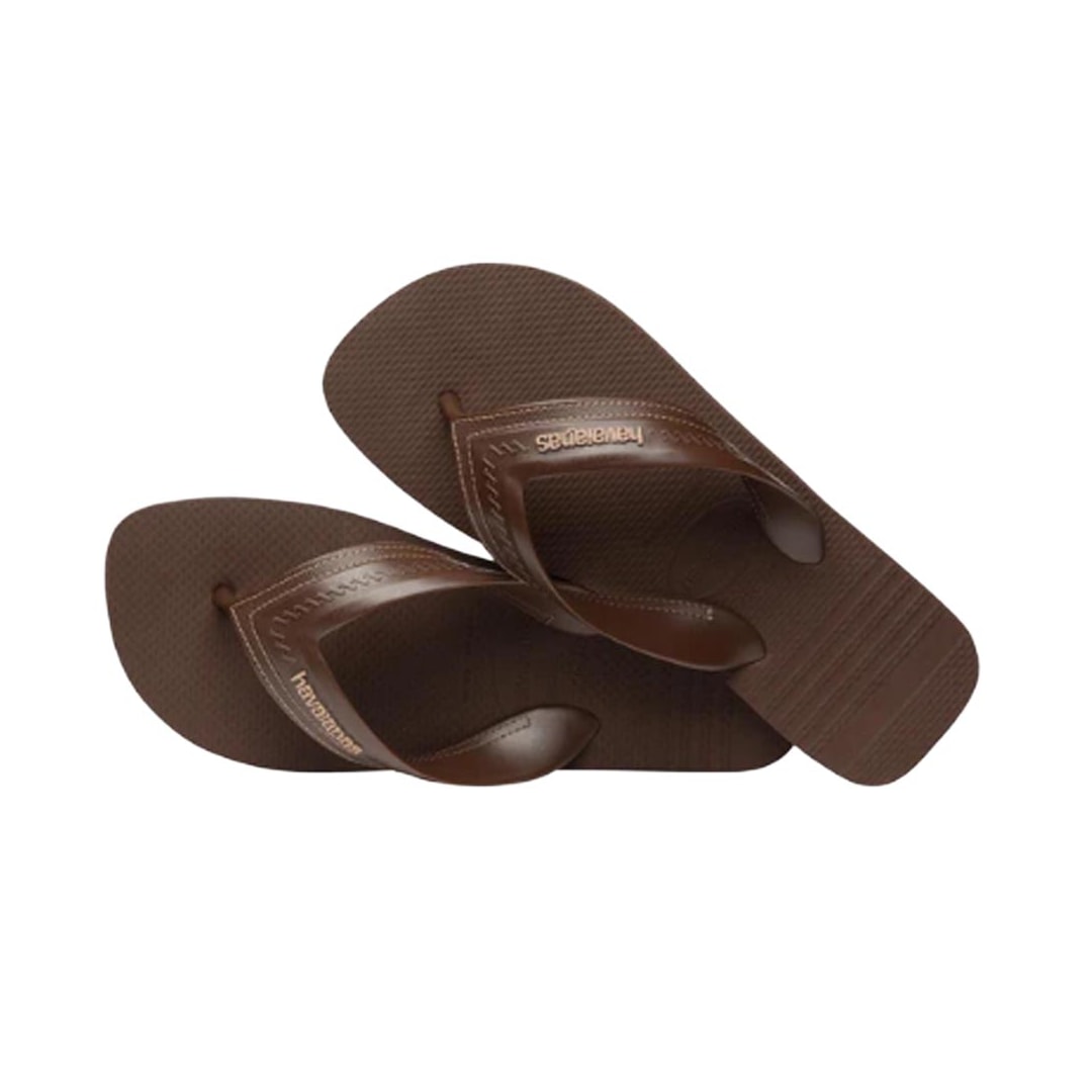 Chinelo Havaianas De Dedo Hybrid Be Cafe
