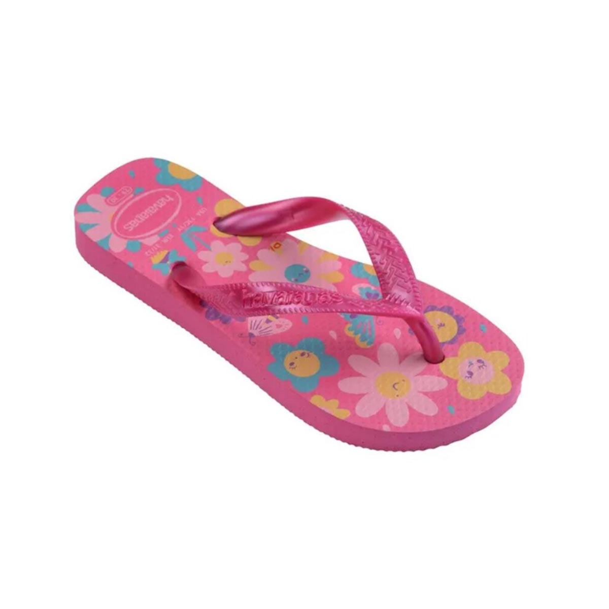 Chinelo Havaianas De Dedo Kids Flores Rosa Flux Chinelo Havaianas De Dedo Kids Flores Rosa Flux