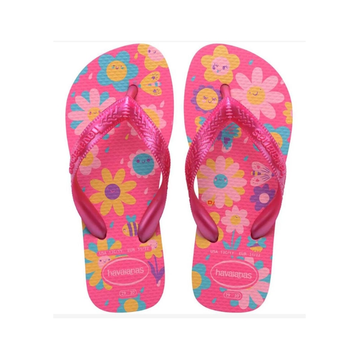 Chinelo Havaianas De Dedo Kids Flores Rosa Flux Chinelo Havaianas De Dedo Kids Flores Rosa Flux