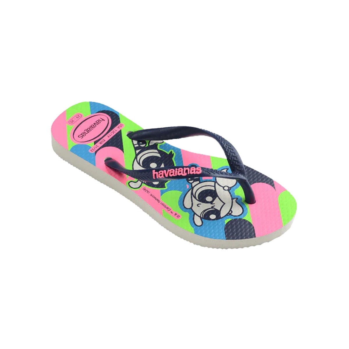 Chinelo Havaianas De Dedo Kids Slim Powerpuff Branco Chinelo Havaianas De Dedo Kids Slim Powerpuff Branco