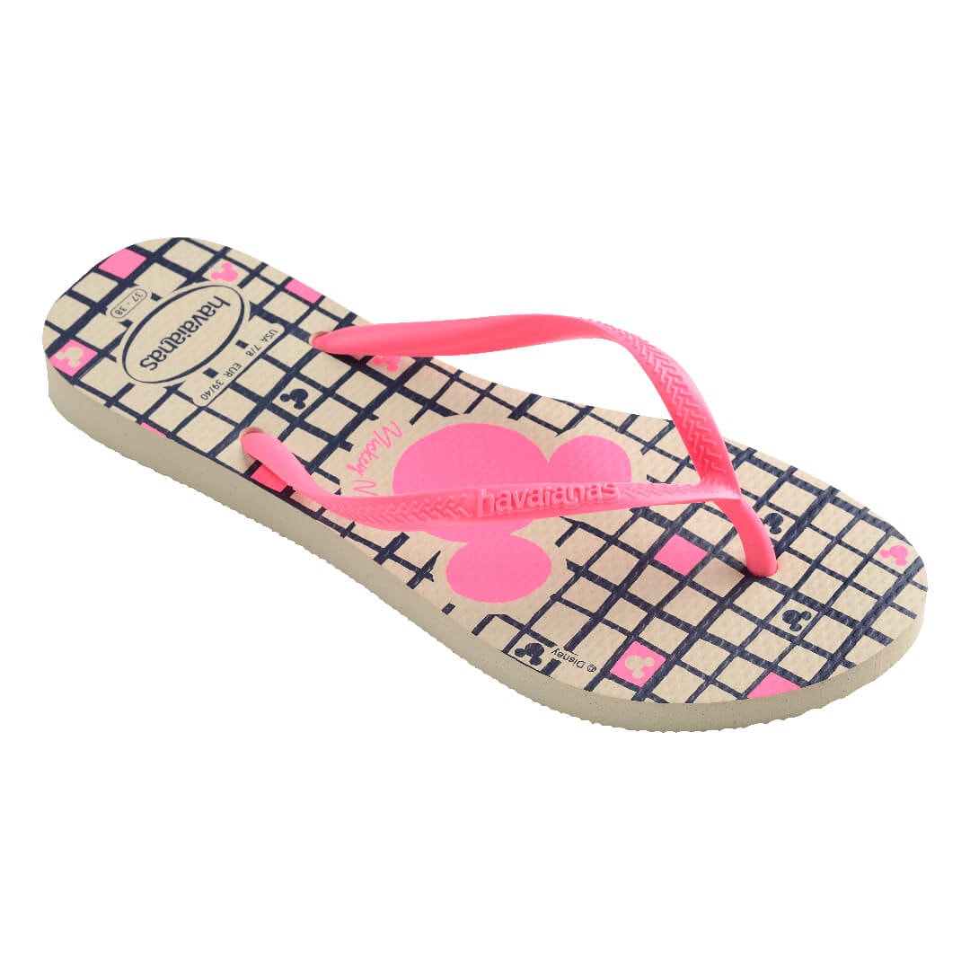 Chinelo Havaianas De Dedo Slim Disney Bege Palha Chinelo Havaianas De Dedo Slim Disney Bege Palha