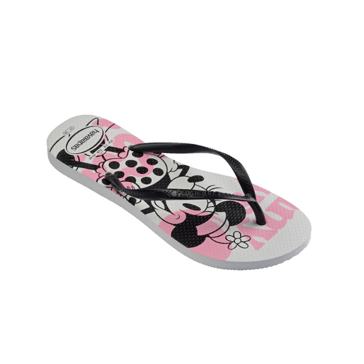 Chinelo Havaianas De Dedo Slim Disney Branco