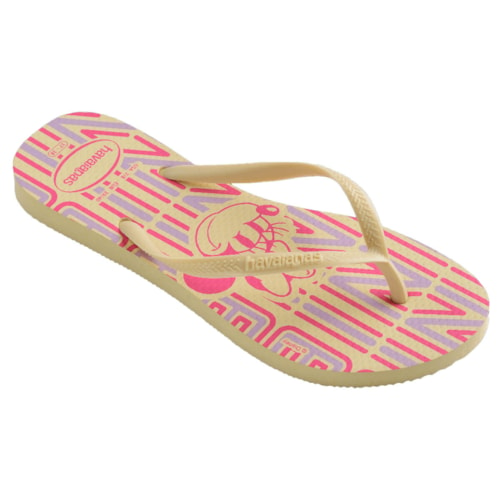 Chinelo Havaianas De Dedo Slim Disney Buttercream