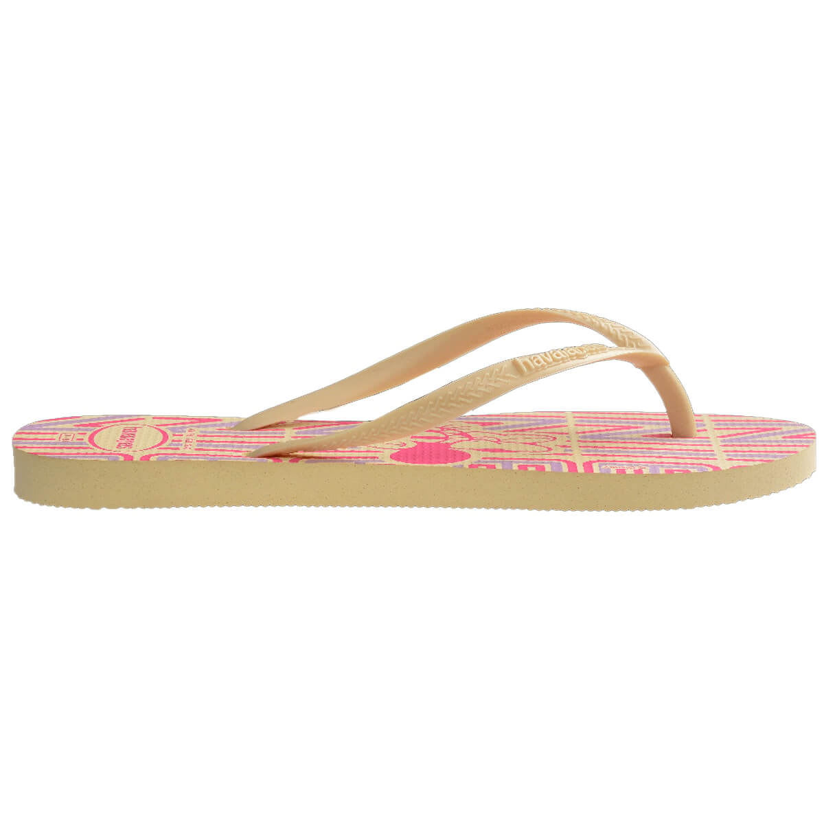 Chinelo Havaianas De Dedo Slim Disney Buttercream