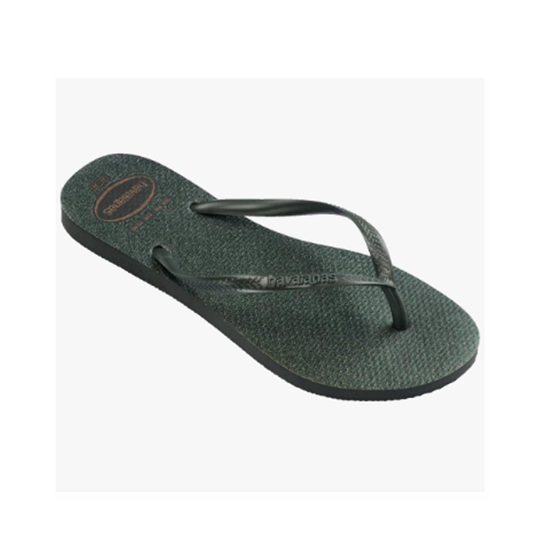 Chinelo Havaianas De Dedo Slim Gloss Q26043 Verde Olive