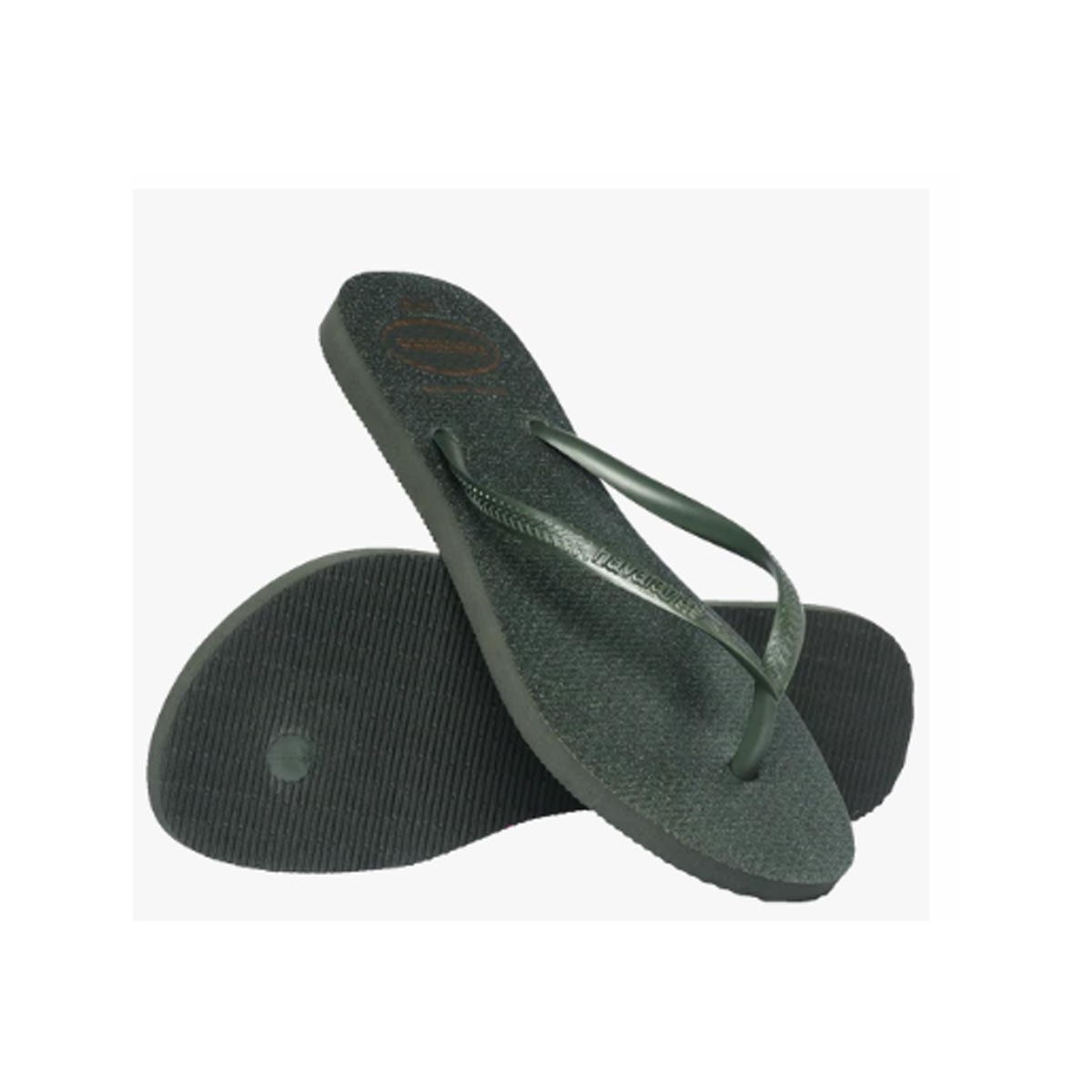 Chinelo Havaianas De Dedo Slim Gloss Q26043 Verde Olive