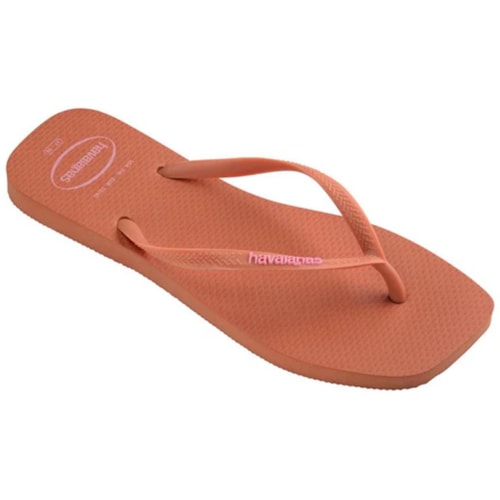 Detalhe - Chinelo Havaianas De Dedo Slim Logo Popup Rosa Clay