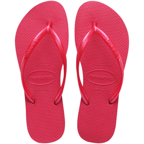 Chinelo Havaianas De Dedo Slim Pink Fever