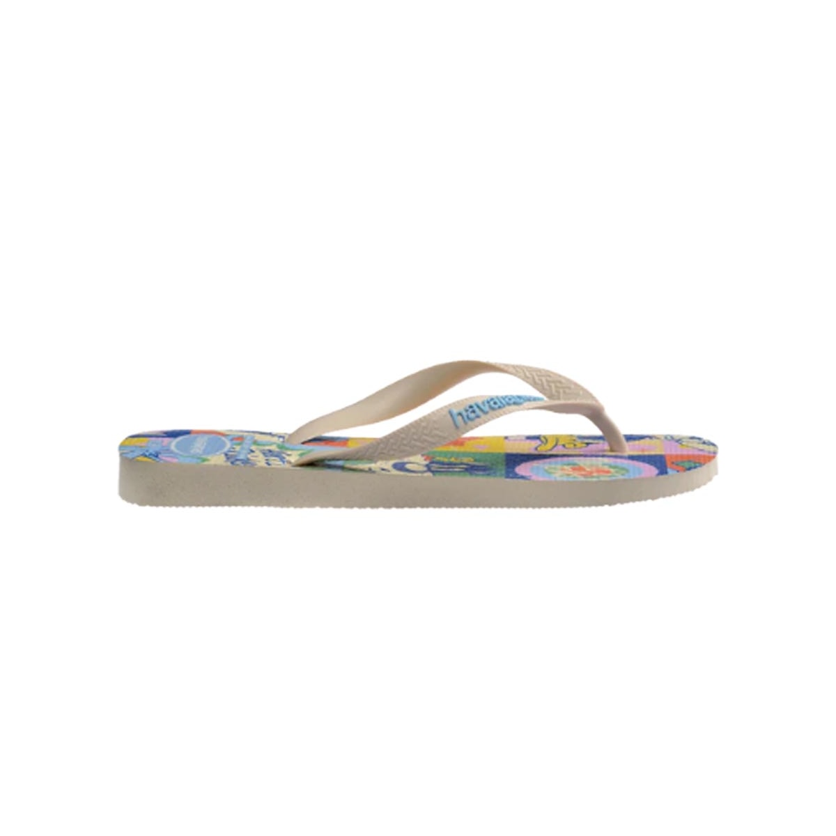 Chinelo Havaianas De Dedo Top Warner Class Bege Palha