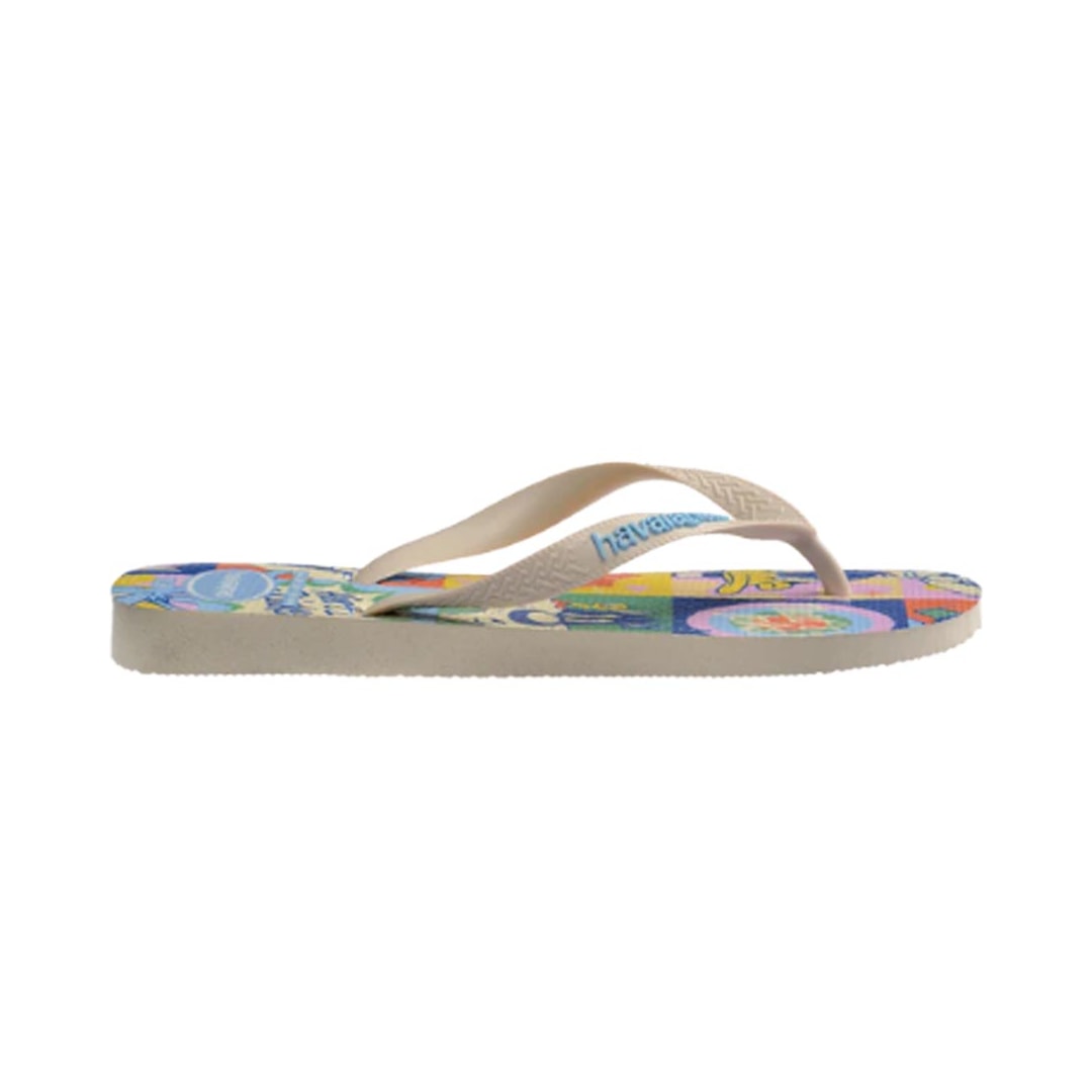 Chinelo Havaianas De Dedo Top Warner Class Bege Palha Chinelo Havaianas De Dedo Top Warner Class Bege Palha
