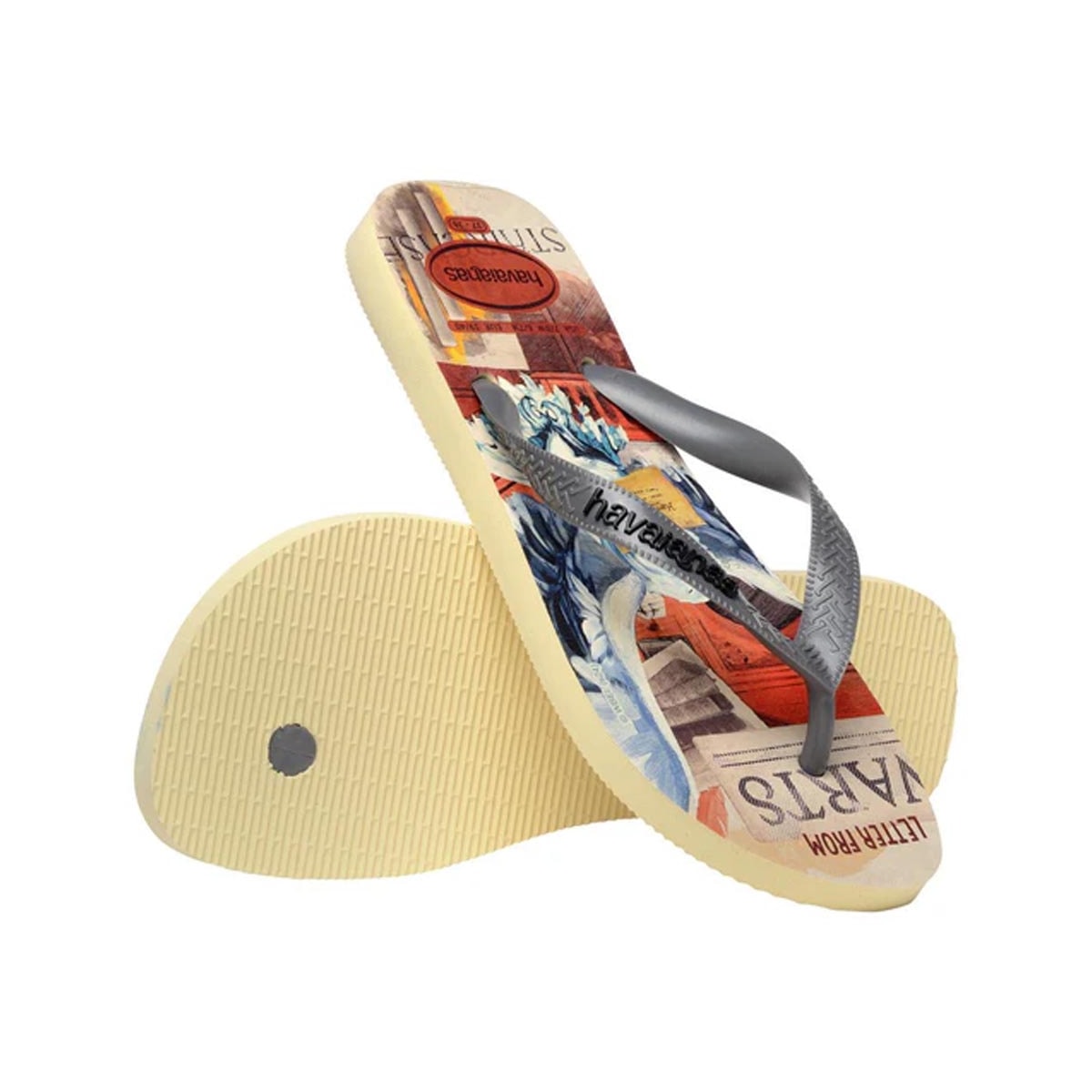 Chinelo Havaianas De Dedo Top Warner Class Buttercream