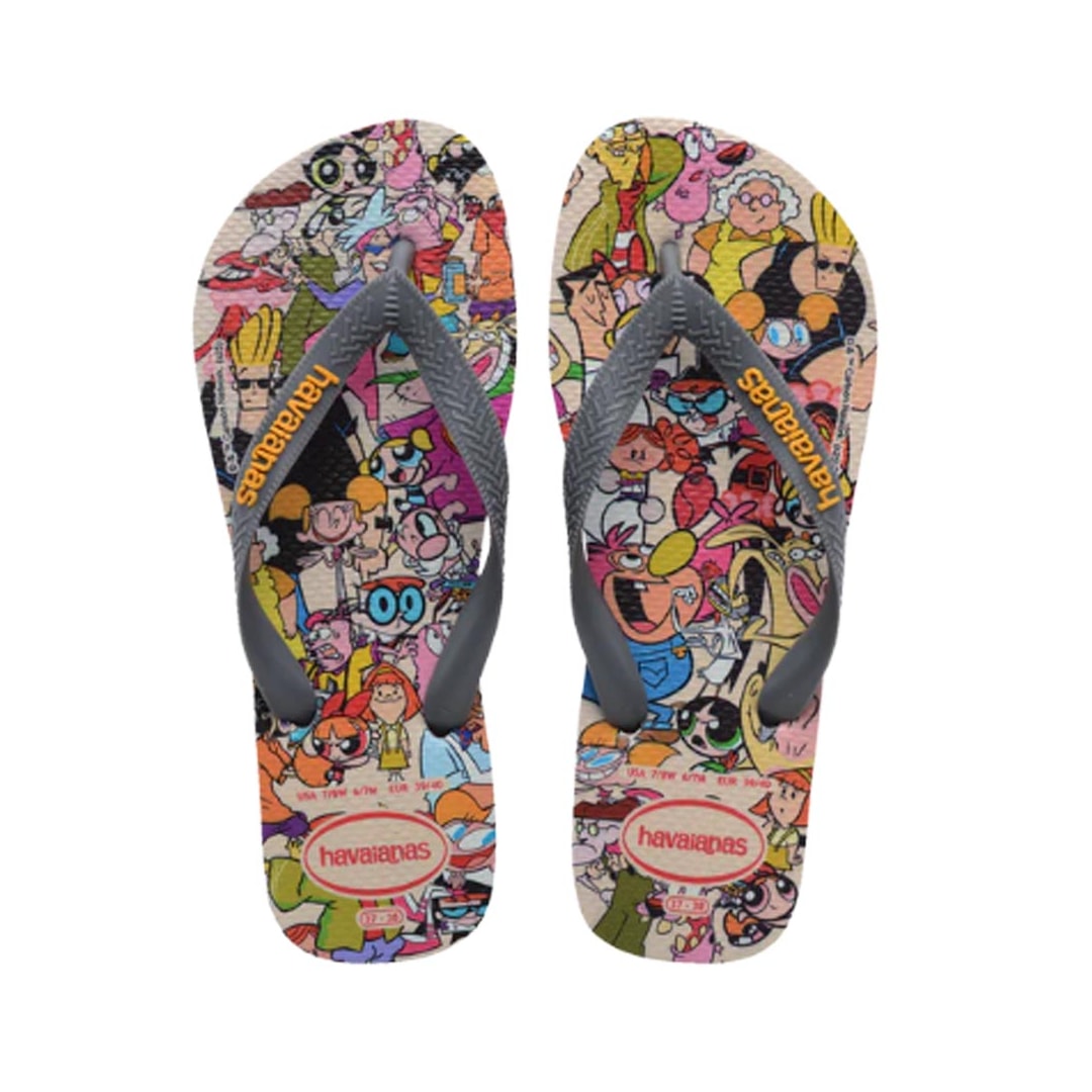 Chinelo Havaianas De Dedo Top Warner Class Cinza Aço