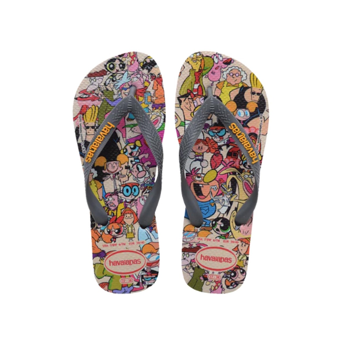 Chinelo Havaianas De Dedo Top Warner Class Cinza Aço