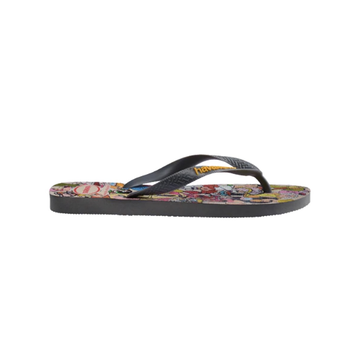 Chinelo Havaianas De Dedo Top Warner Class Cinza Aço