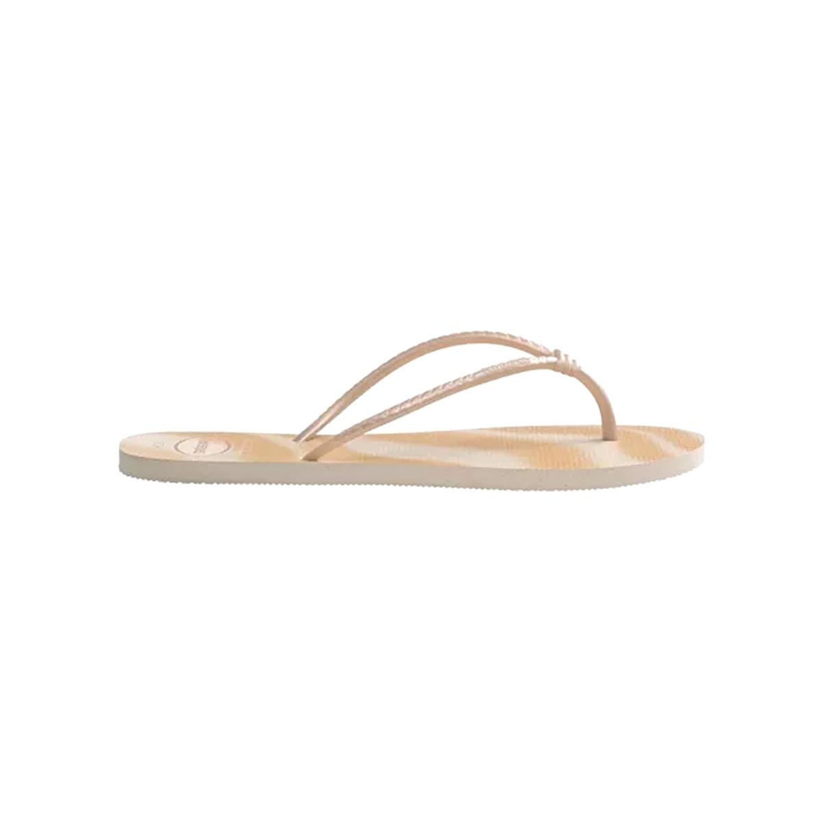 Chinelo Havaianas De Dedo Tube Gloss Bege Palha Chinelo Havaianas De Dedo Tube Gloss Bege Palha