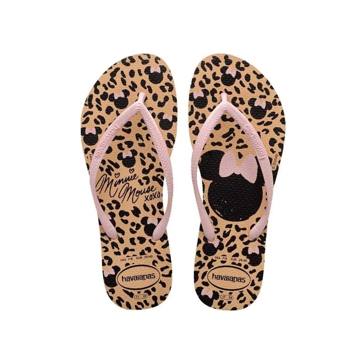 Chinelo Havaianas Disney Dourado Chinelo Havaianas Disney Dourado