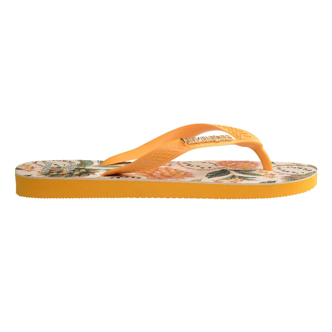 Chinelo Havaianas Farm Biriba Amarelo Chinelo Havaianas Farm Biriba Amarelo